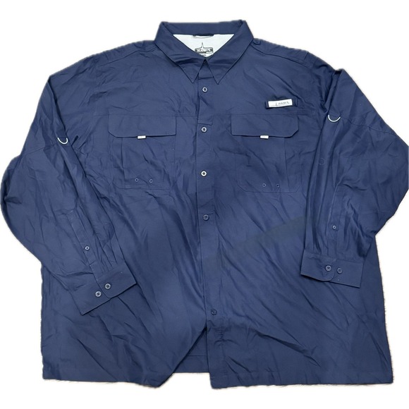 Habitat Other - Habitat Mens UPF 40 Button Down Long Sleeve Fishing Guide Fishing Shirt 3XL